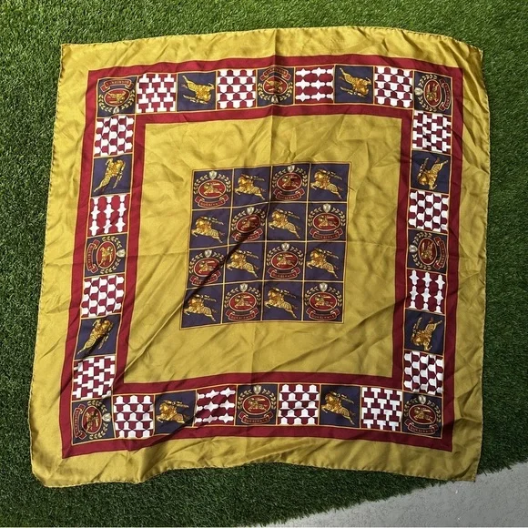 Vintage Burberrys silk scarf - Picture 1 of 9